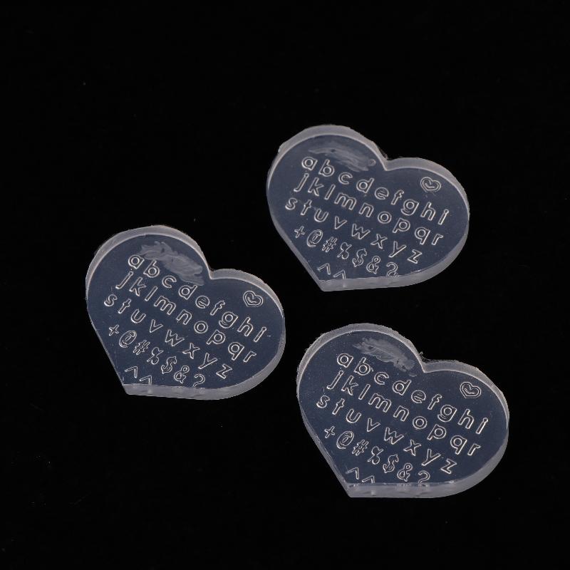 Resin Art Earrings Design - قالب سيليكون بتصميم حروف إنجليزية للزينة
