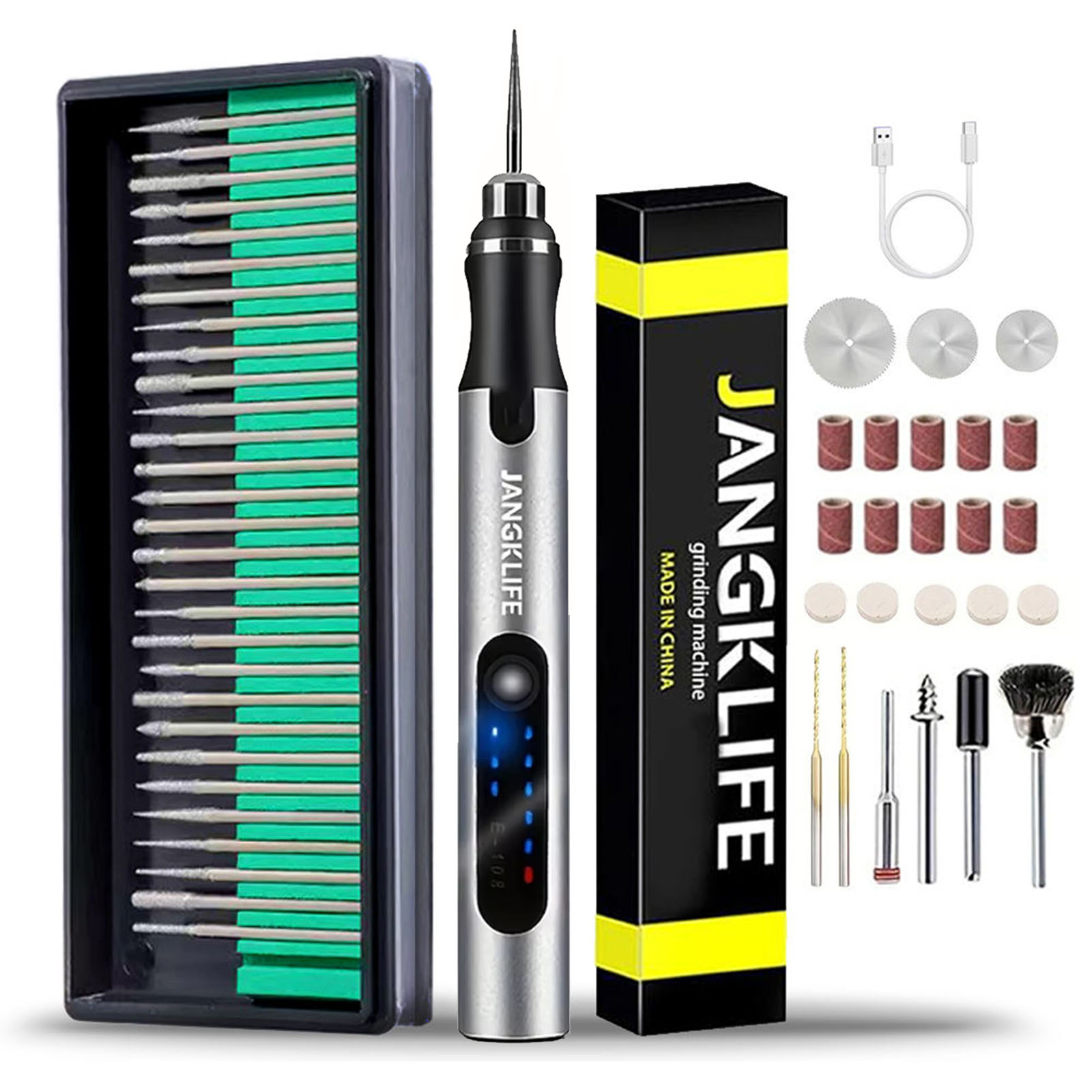 Resin Art Drill Machine - مجموعة أدوات دوارة لاسلكية USB ،