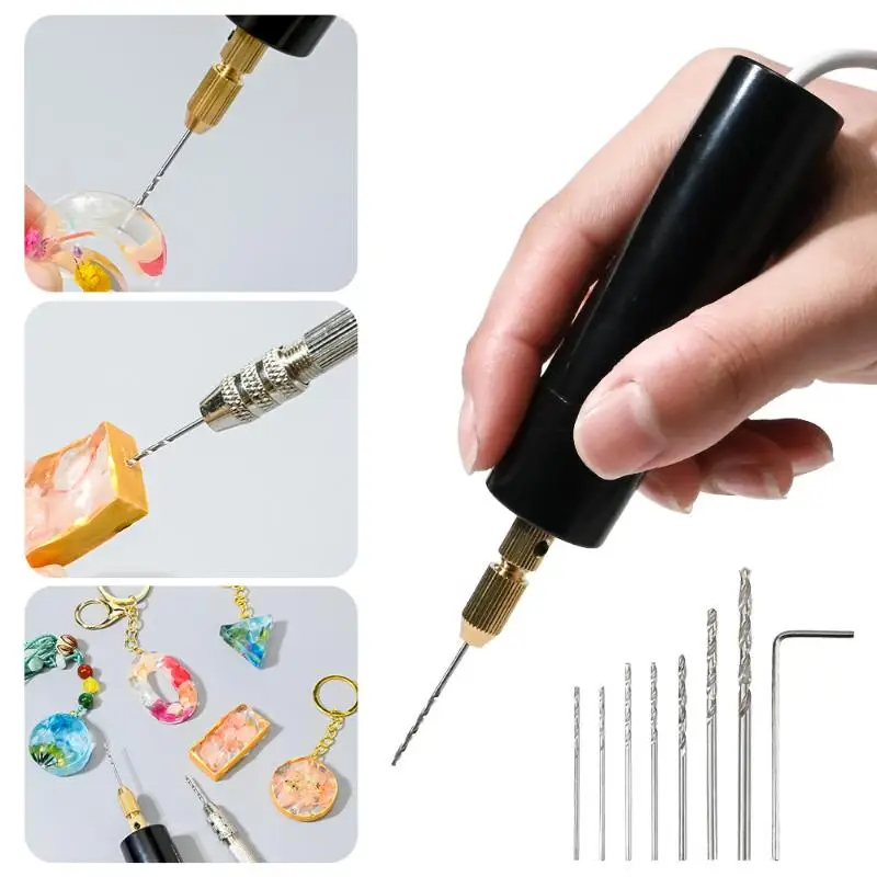 Resin Art Drill Machine - مثقاب كهربائي صغير محمول باليد يعمل