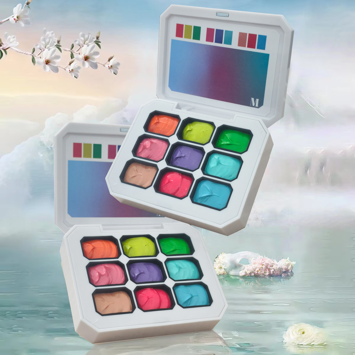 Resin Art Gel - طلاء أظافر صلب بـ 9 ألوان،