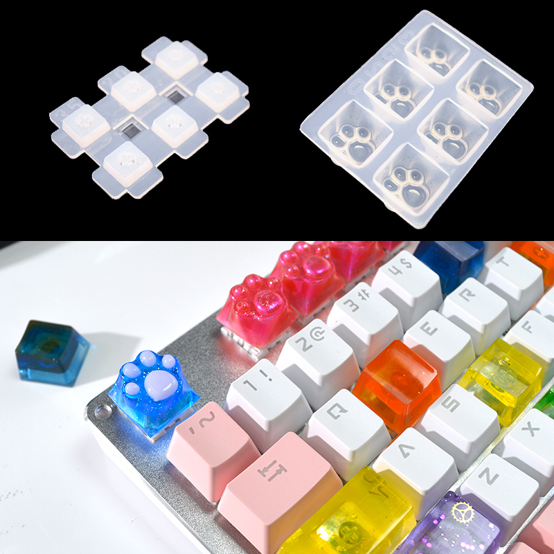 Resin Art Equipment - مفتاح غطاء الراتنج قالب سيليكون Keycap