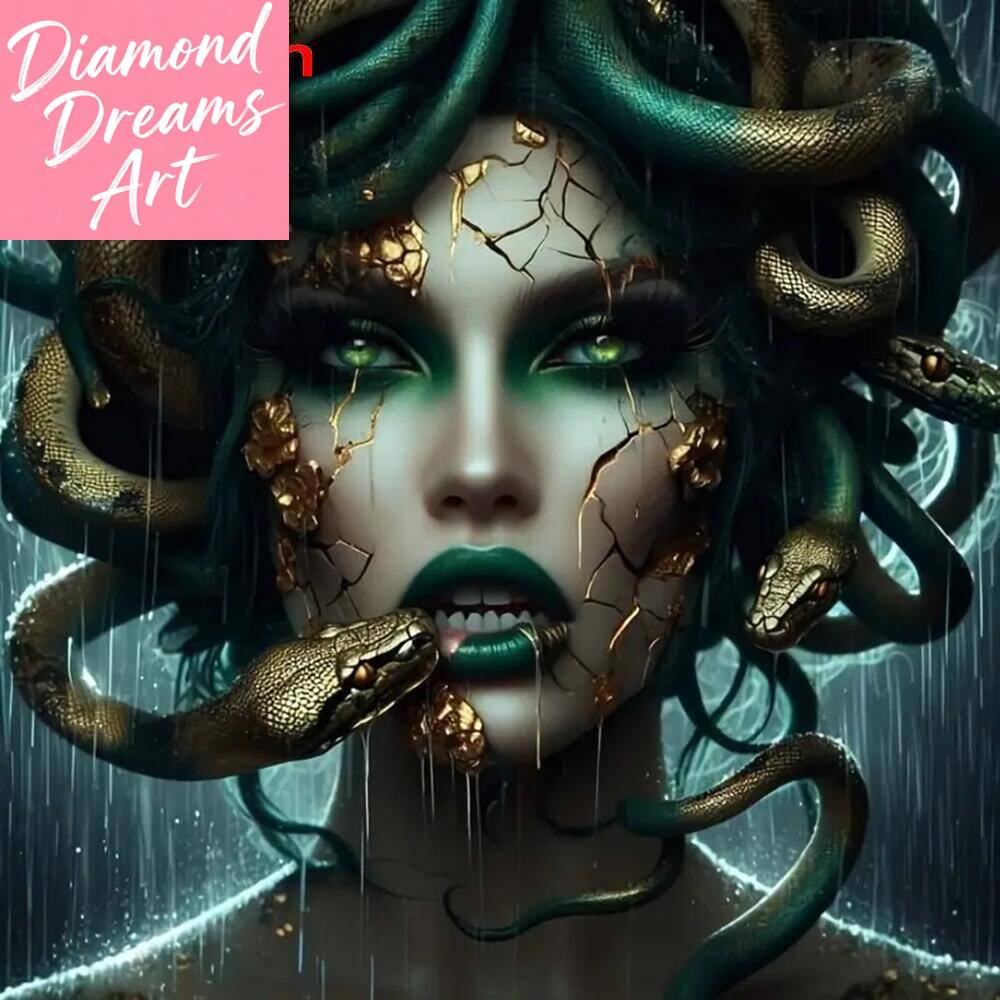 Resin Art On Wall - لوحة فسيفساء ماسية بدون إطار، بتصميم