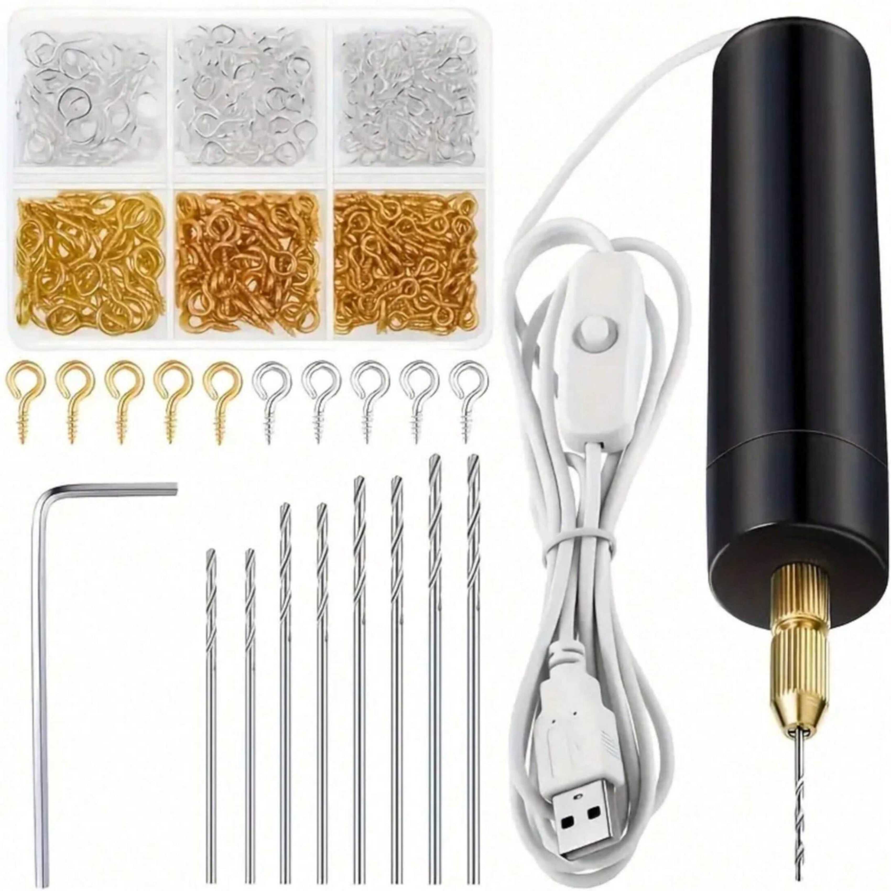 Resin Art Drill Machine - 【مجموعة مثقاب كهربائي صغير】10 قطع/110 قطع/410