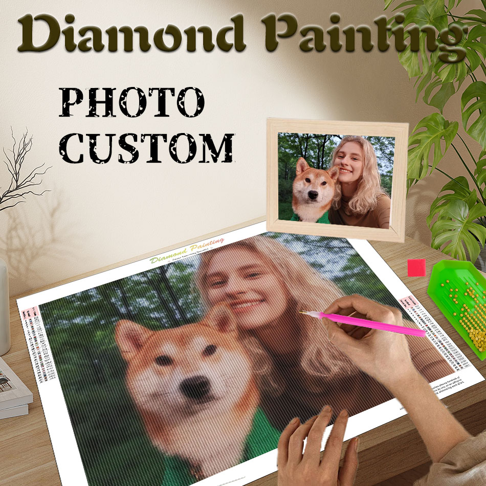 Resin Art Gift For Wedding - لوحة فنية مخصصة من الألماس مع