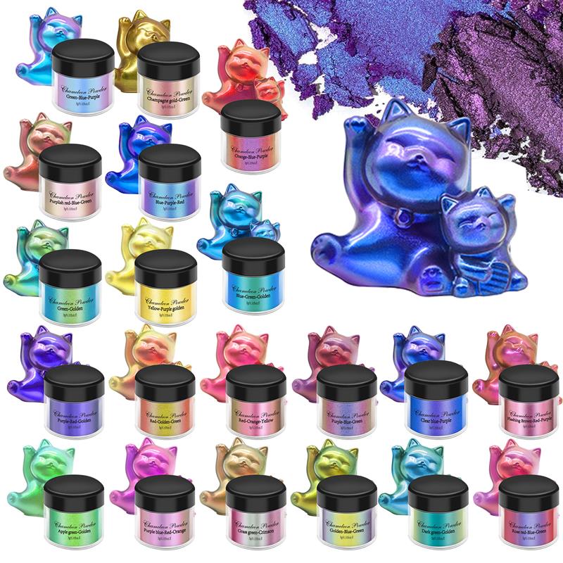 Glitter Powder Resin - مسحوق لؤلؤي مشوه سحري ، حرباء