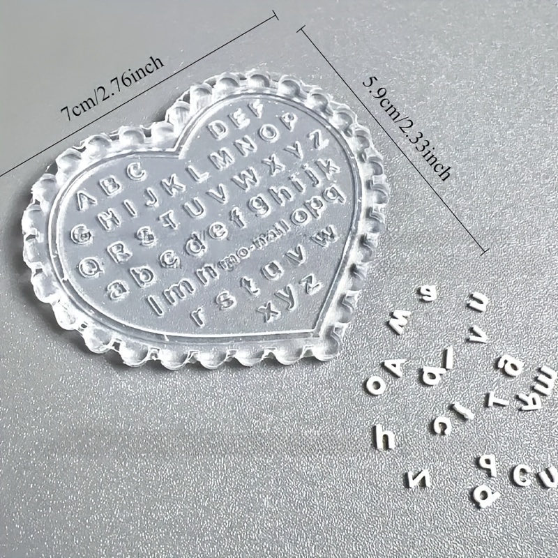 Resin Art Template - قالب أحرف لتصميم الأظافر بنفسك، مجموعة