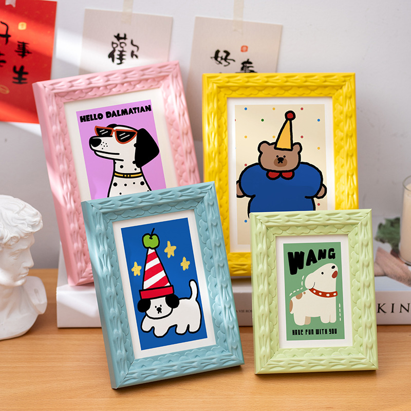 Resin Art Photo Frame - إطار صور ملون 5 بوصة-A4 إطارات