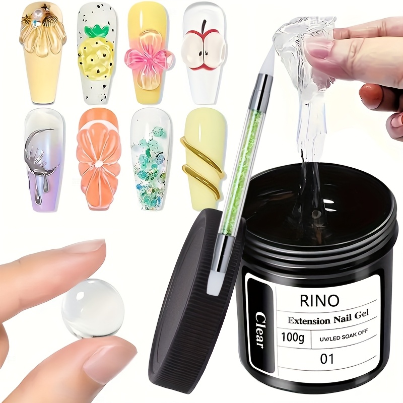 Resin Art Gel - جل أظافر شفاف غير لاصق 100