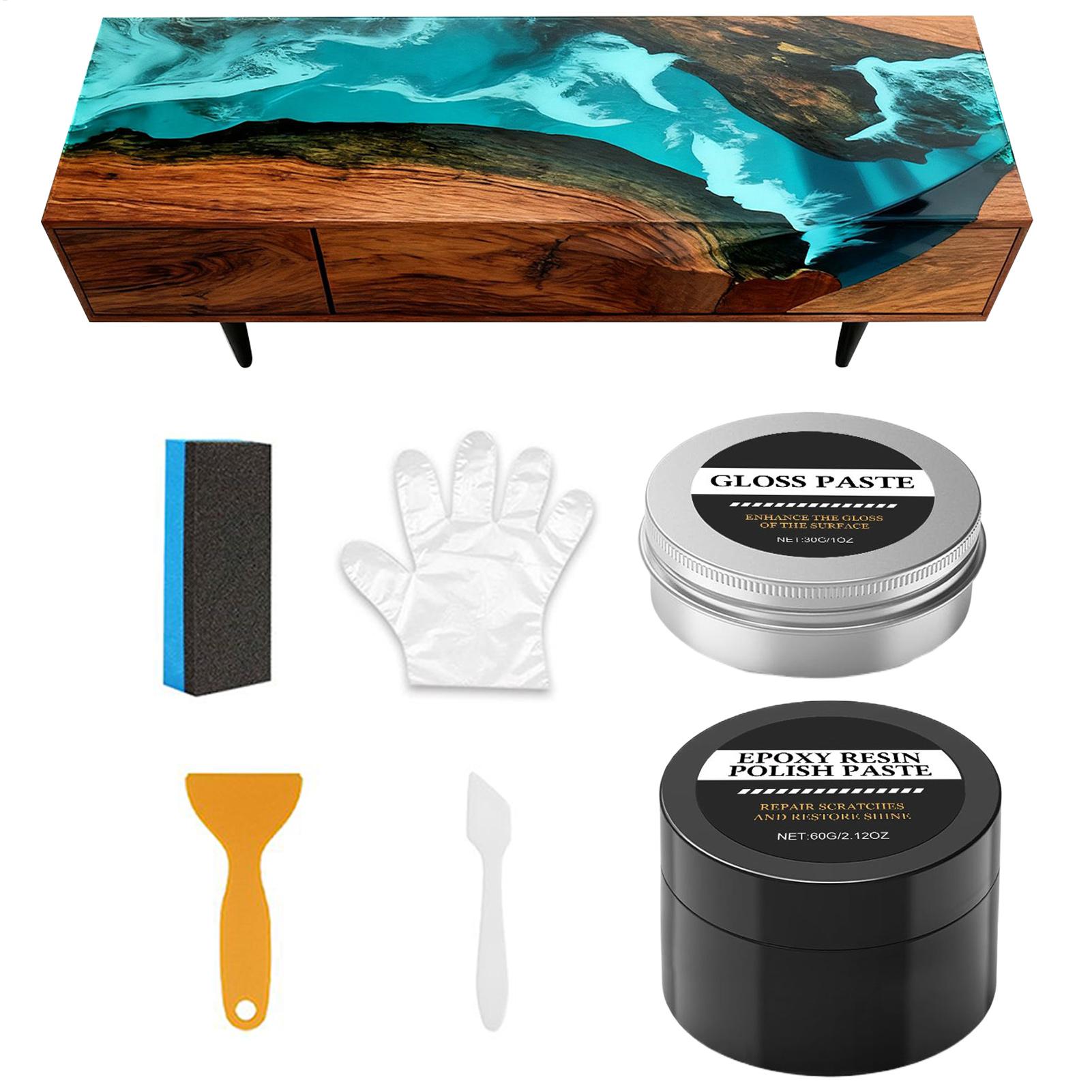 Resin Art Table - مجموعة تلميع راتنجات الإيبوكسي - مركب