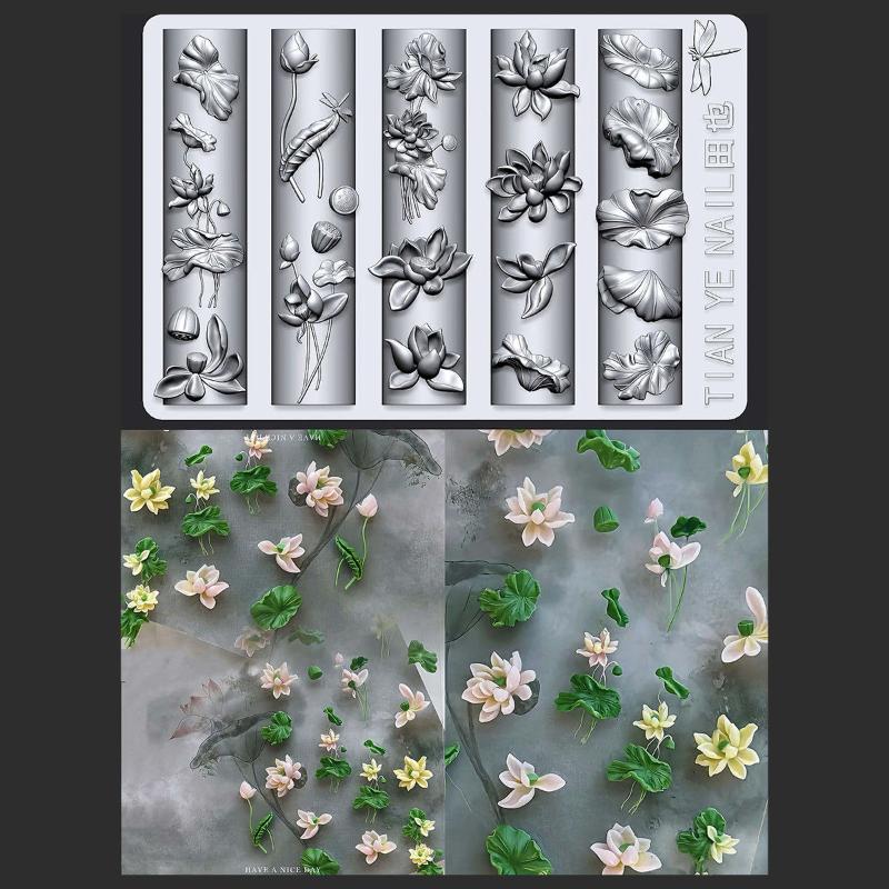 Resin Art Zone - ز. قوالب أظافر ثلاثية الأبعاد من