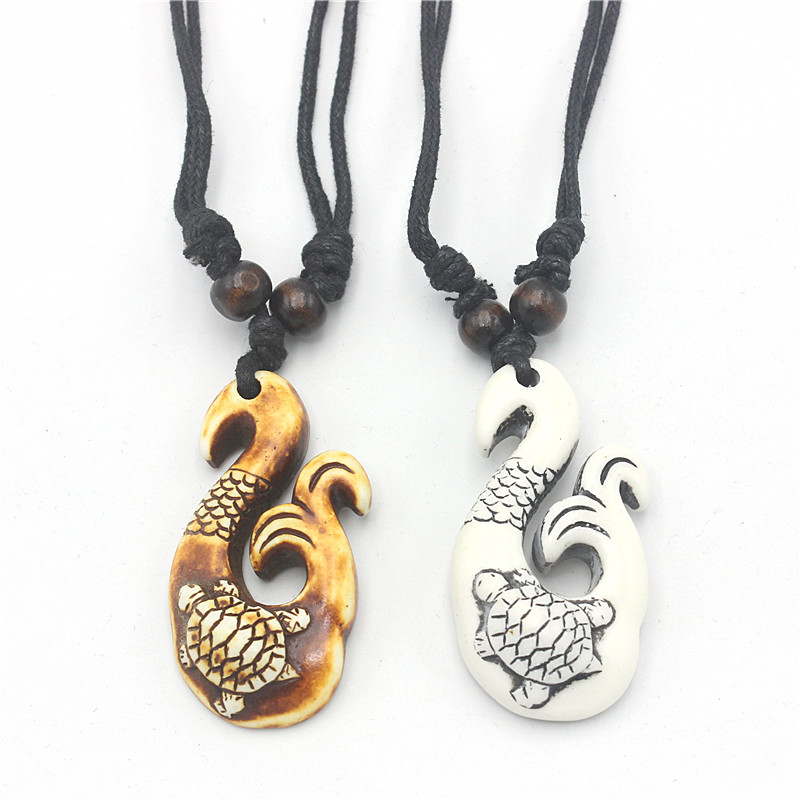 Resin Art Necklace - قلادات RUEMOY بتصميم خطاف السمك الماوري