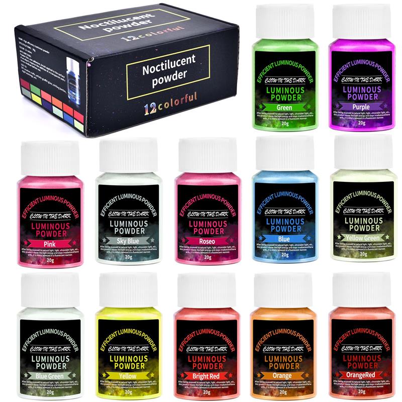 Glitter Powder Resin - مجموعات مسحوق مضيء لراتنج الإيبوكسي، أصباغ