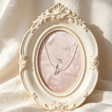 Resin Art Photo Frame - إطار صور جداري فرنسي عتيق، لوحة