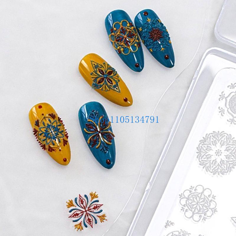 98km فن الظفر القالب UV الإيبو - مراجعة Resin Art Template وسعره