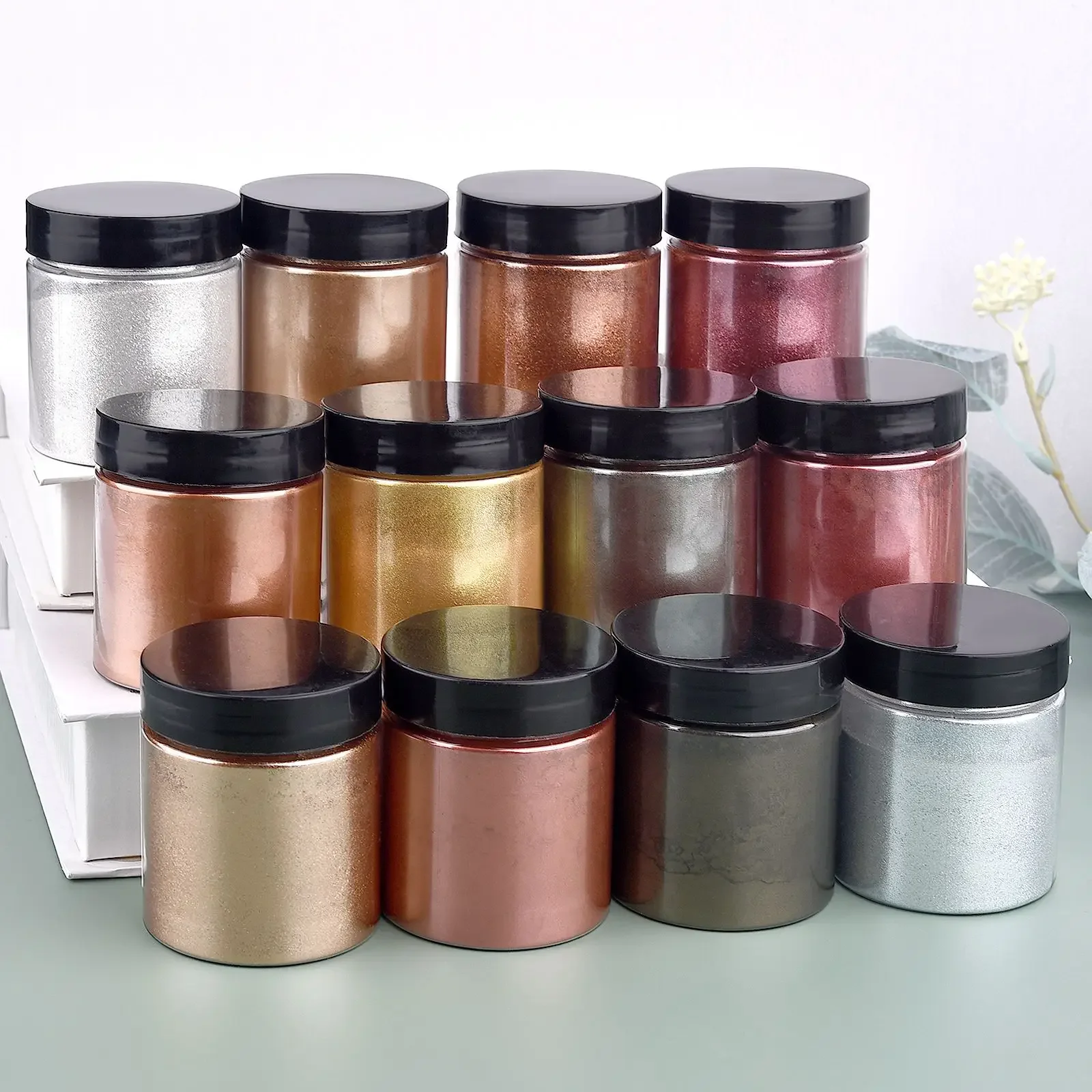 50 جرام/زجاجة لامع لامع مسحوق  - مراجعة Glitter Powder Resin وسعره