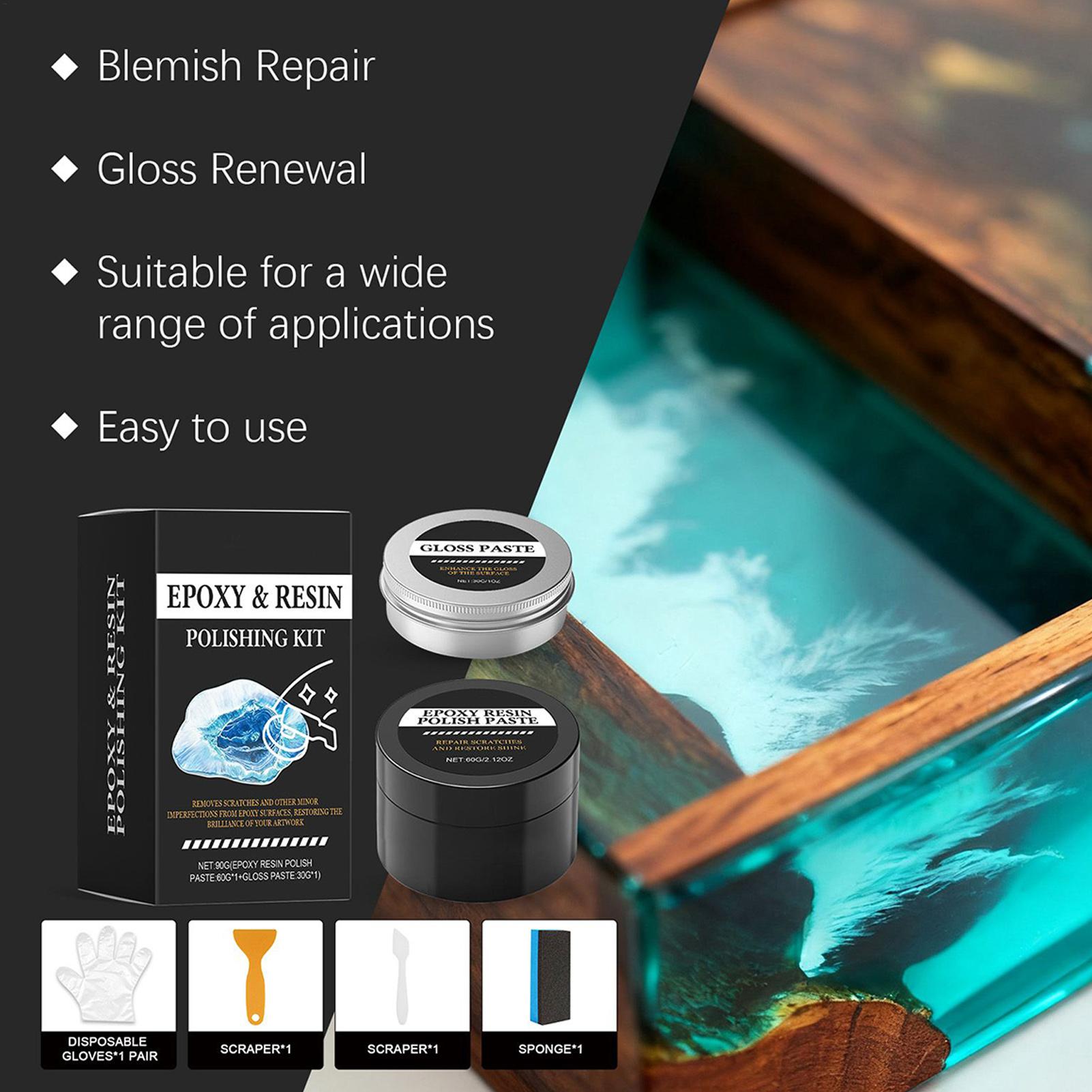 طقم تلميع الراتنج الإيبوكسي -  - مراجعة Resin Art Table وسعره