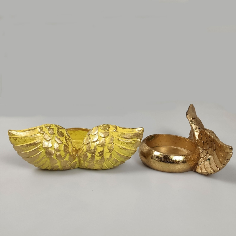 أجنحة الملاك شمعة حامل تماثل ص - مراجعة Resin Art Gift For Wedding وسعره