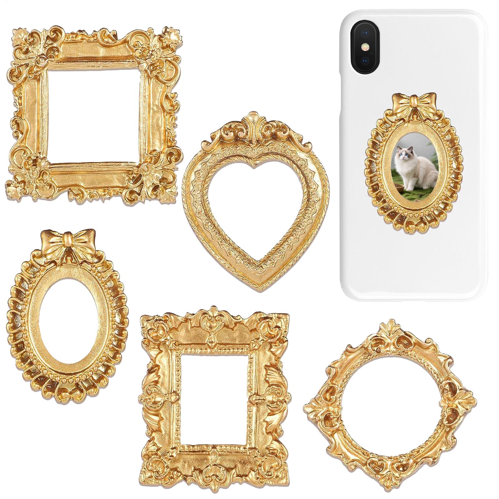 5/9 قطع إطارات صور ذهبية عتيقة - مراجعة Resin Art Photo Frame وسعره