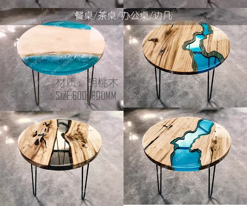 طاولة طعام فنية إبداعية من الخ - مراجعة Resin Art Table وسعره