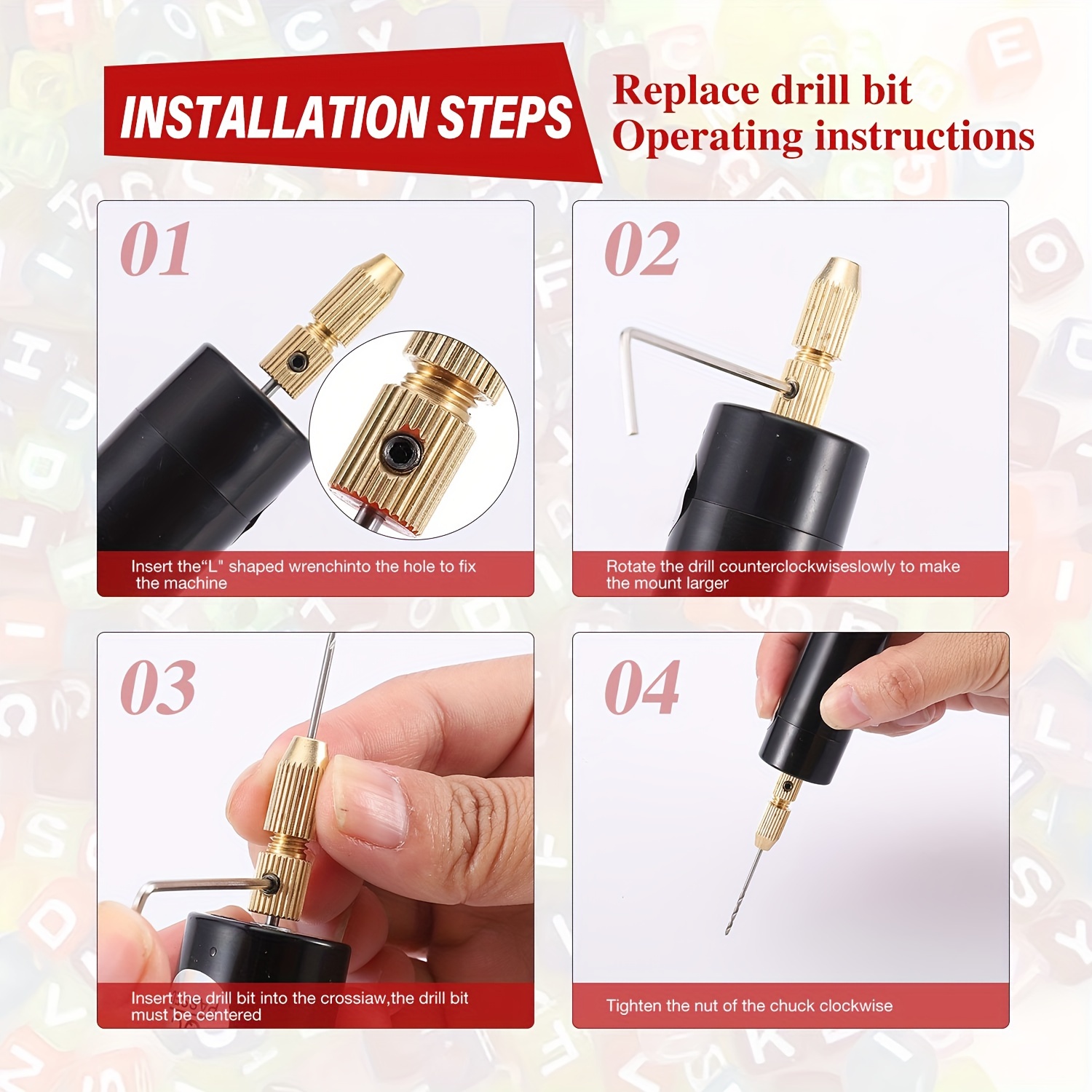طقم مثقاب كهربائي صغير USB أدا - مراجعة Resin Art Drill Machine وسعره