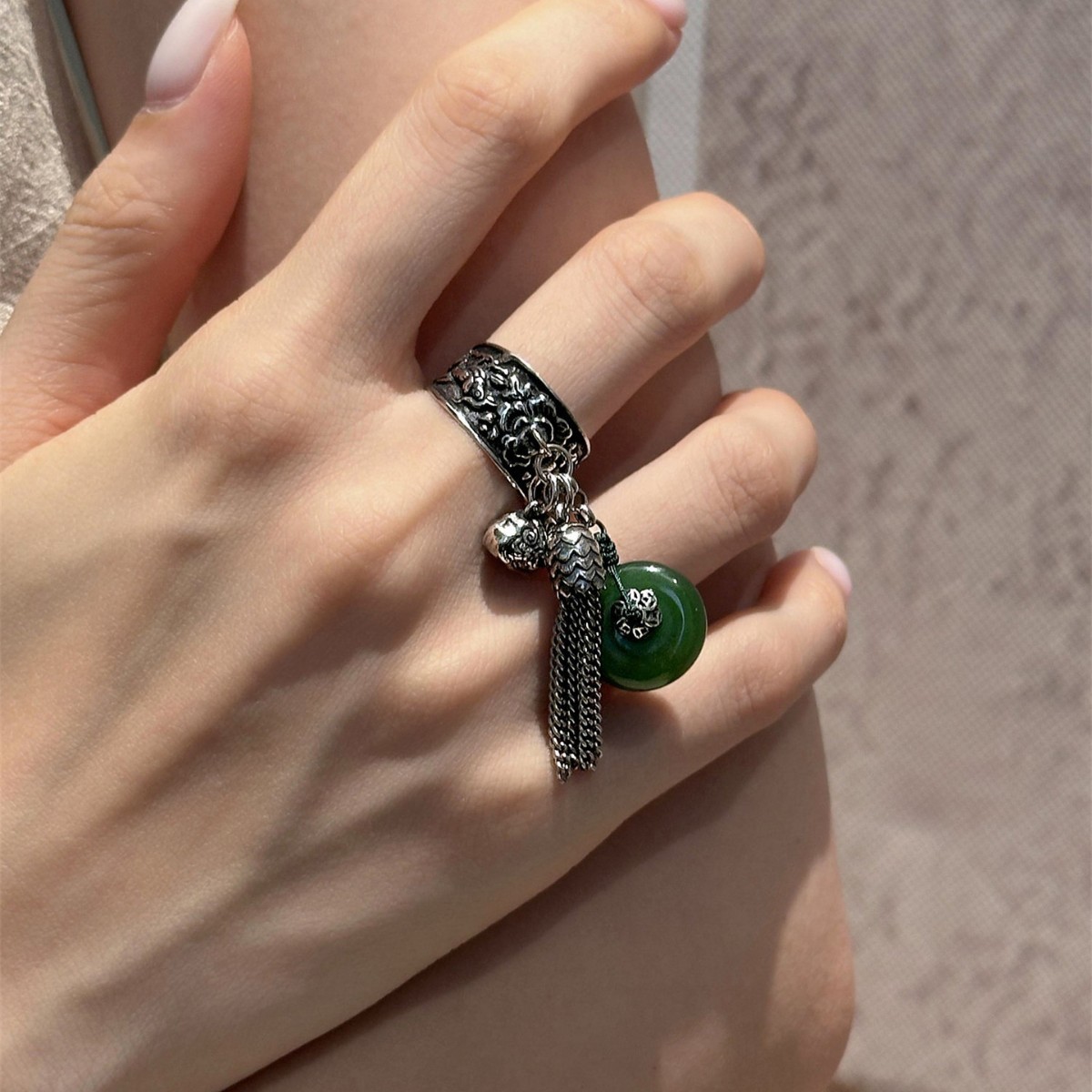 خاتم مفتوح جديد من WJFH-ARTS ب - مراجعة Resin Art Ring Design وسعره