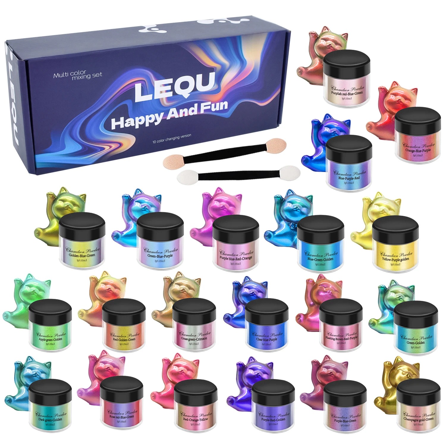 مجموعة من مسحوق الكروم الوردي  - مراجعة Glitter Powder Resin وسعره