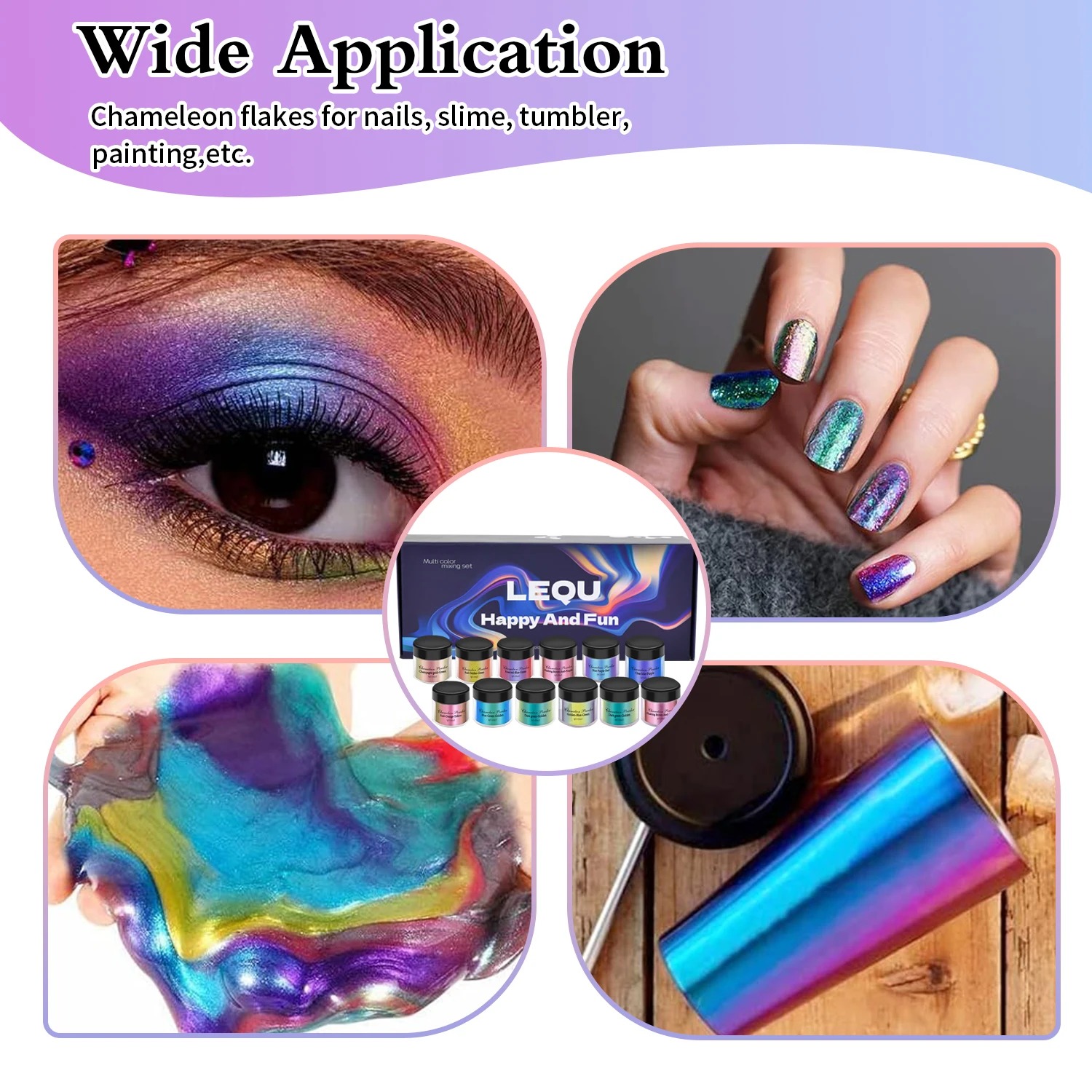 مجموعة من مسحوق الكروم الوردي  - مراجعة Glitter Powder Resin وسعره