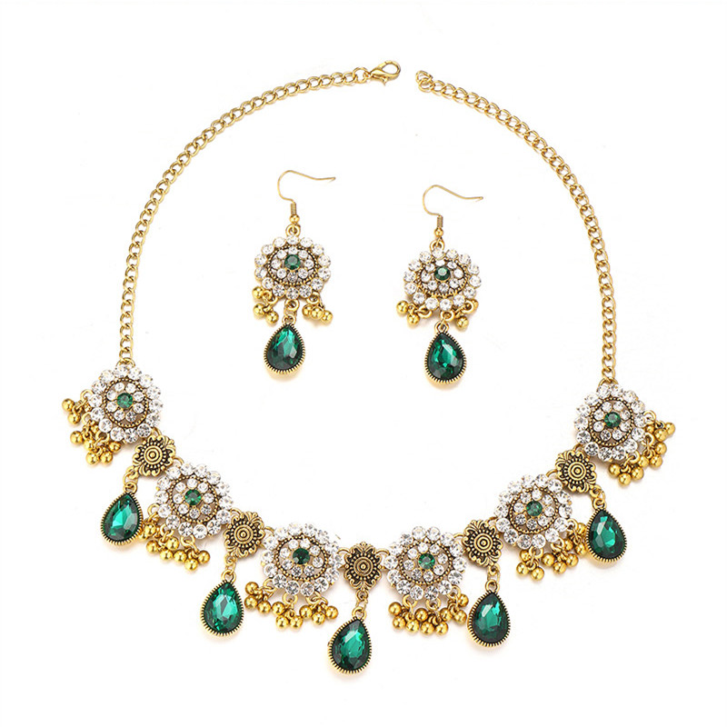 Kymyad العرقية خمر حجر الراين  - مراجعة Resin Art Necklace وسعره