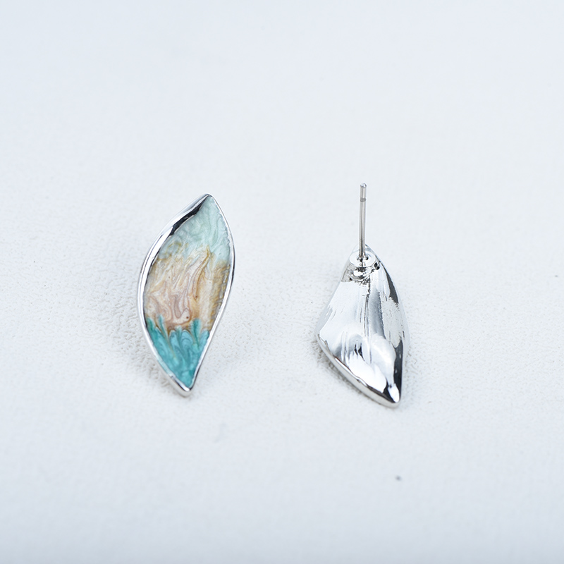 ICEYY تصميم جديد فن الموضة الل - مراجعة Resin Art Earrings Design وسعره