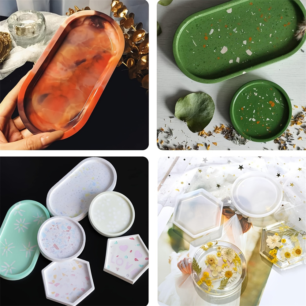 قالب سيليكون للتخزين ، مجموعة  - مراجعة Resin Art Tray وسعره