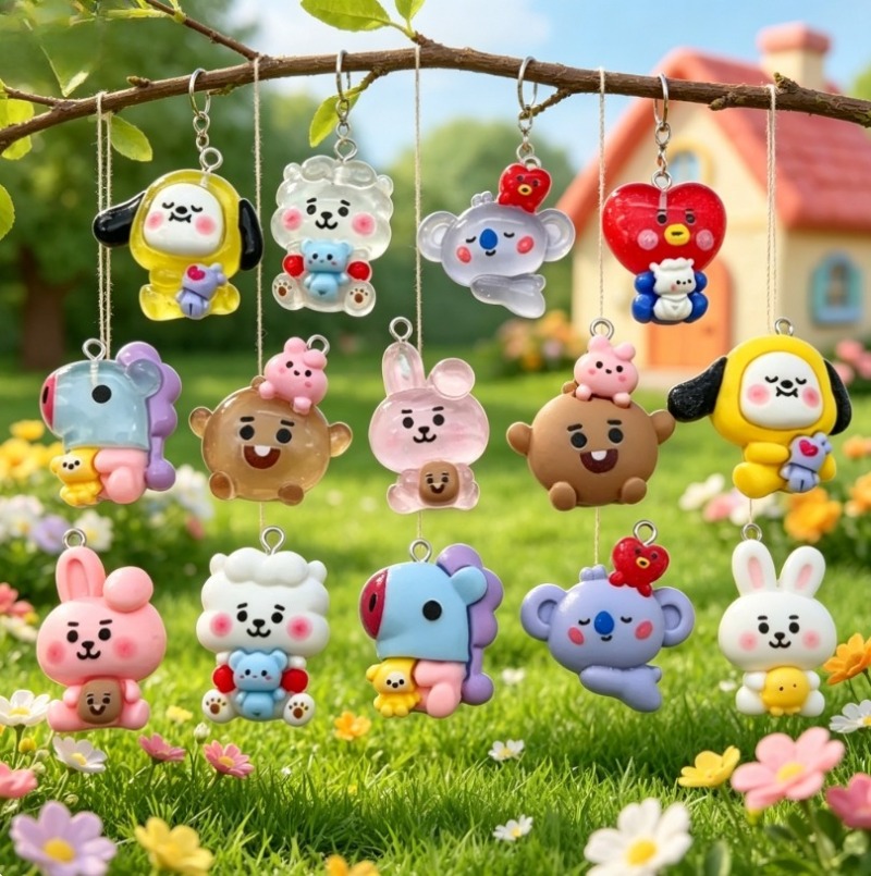 7 قطع من إكسسوارات BT21 الكرتو - مراجعة Resin Art Kits For Adults وسعره