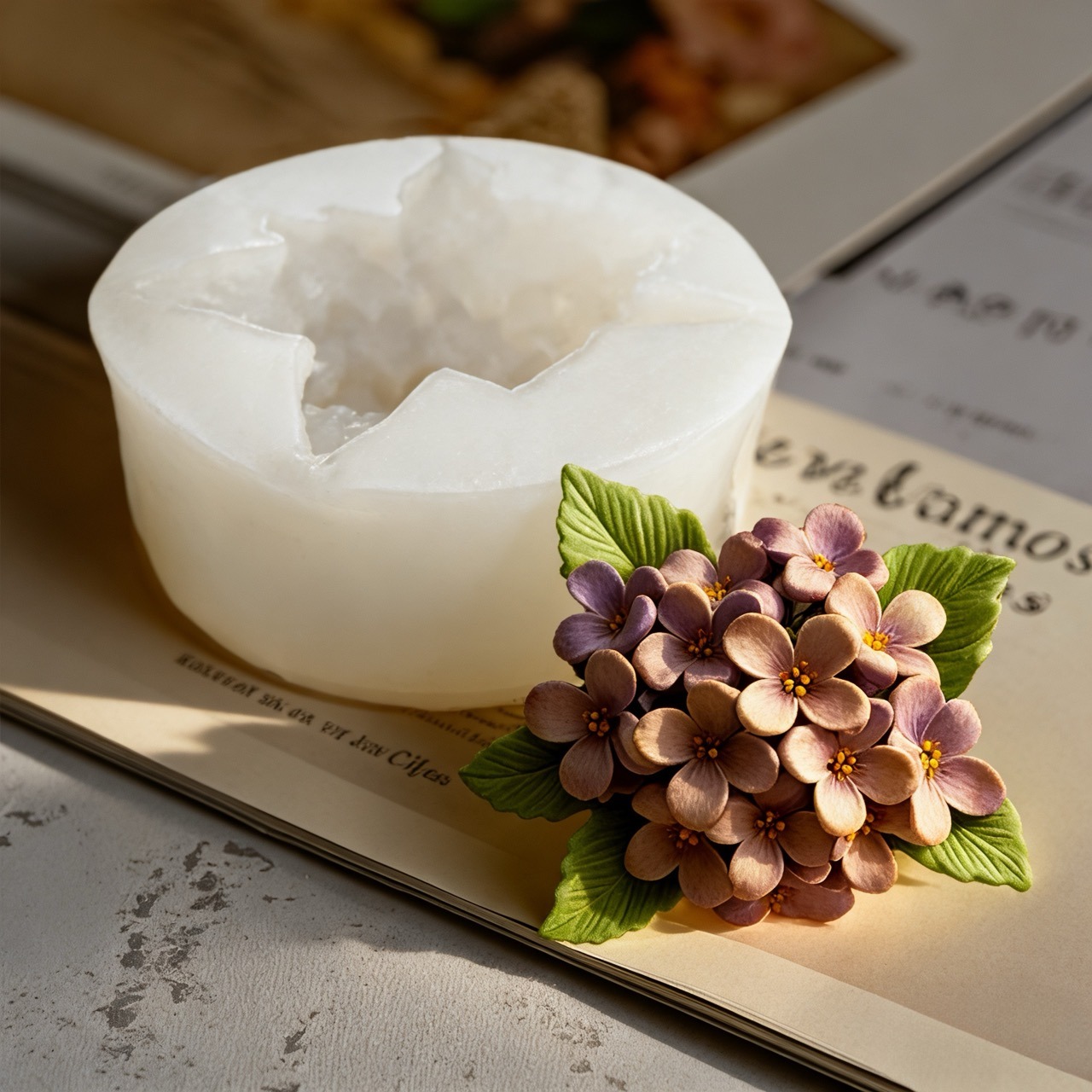 قطعتان من قوالب السيليكون لزهر - مراجعة Resin Art Gift For Wedding وسعره