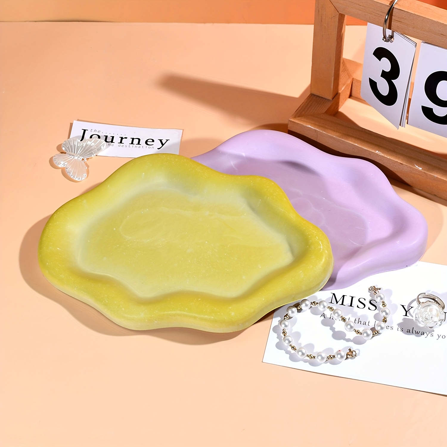 صينية القلب الراتنج قالب سحابة - مراجعة Resin Art Tray وسعره