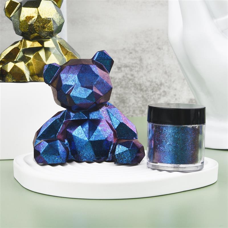 مرآة الحرباء الراتنج الصباغ بر - مراجعة Glitter Powder Resin وسعره
