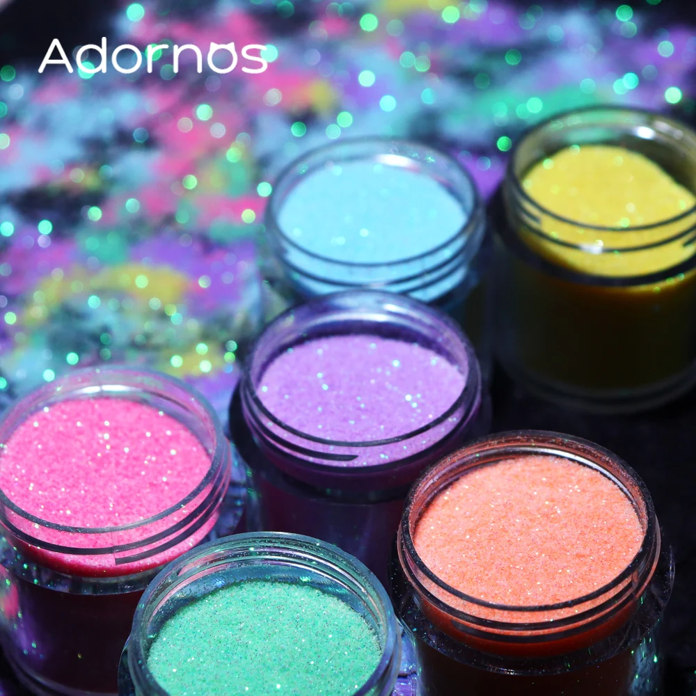 قزحي الألوان بريق السكر مسحوق  - مراجعة Glitter Powder Resin وسعره