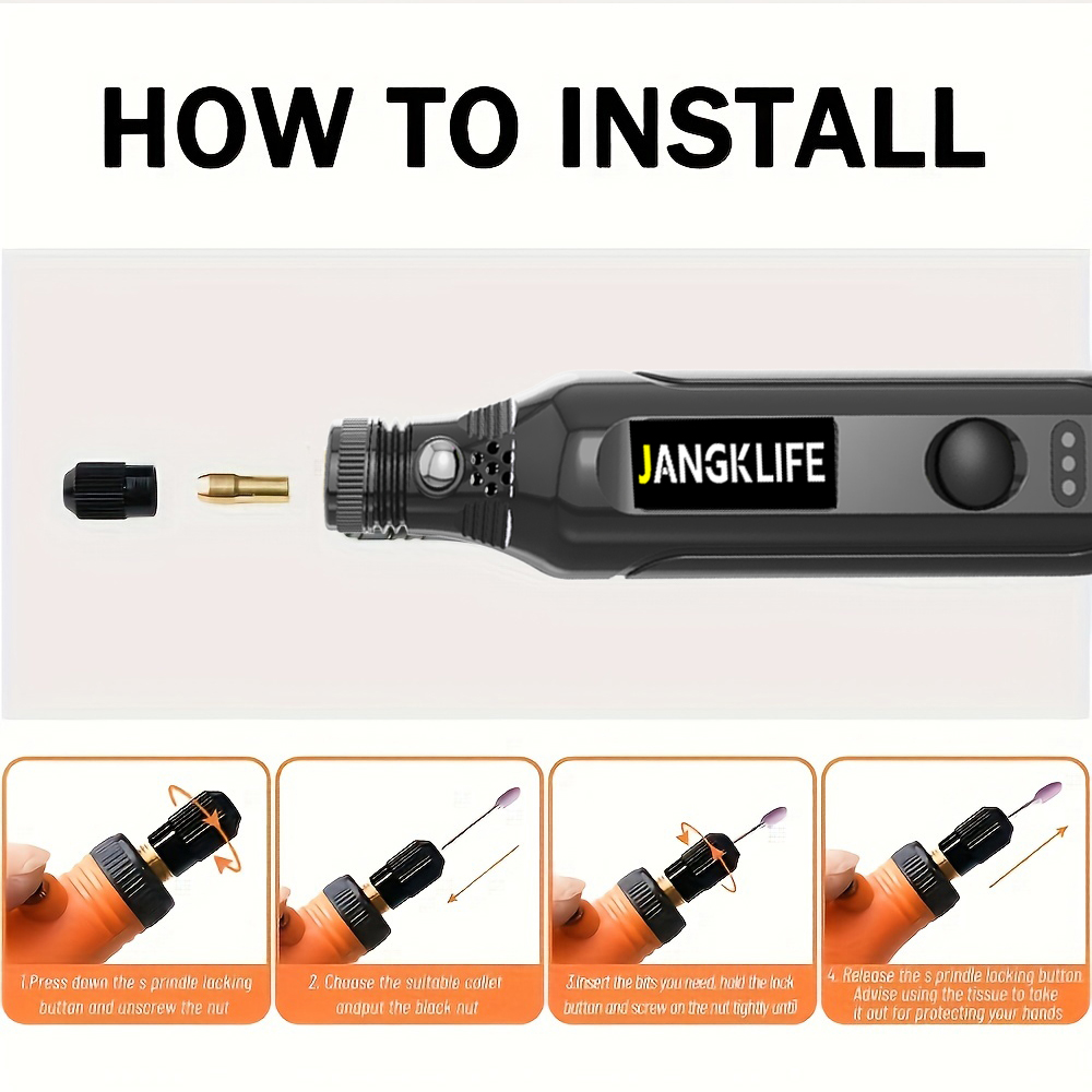مجموعة أدوات دوارة لاسلكية USB - مراجعة Resin Art Drill Machine وسعره