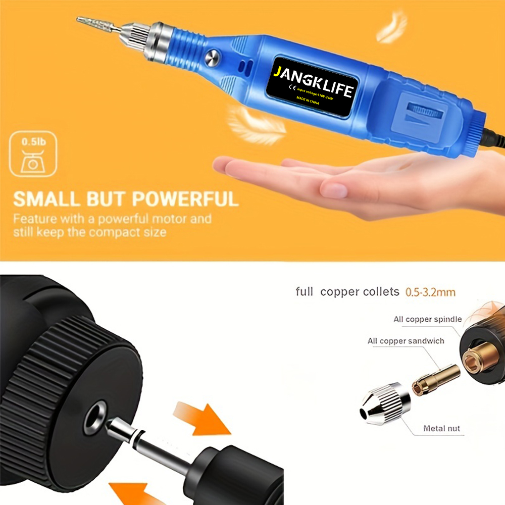 JANGKLIFE 9 فولت مثقاب صغير قل - مراجعة Resin Art Drill Machine وسعره
