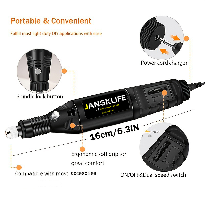 JANGKLIFE 9 فولت مثقاب صغير قل - مراجعة Resin Art Drill Machine وسعره