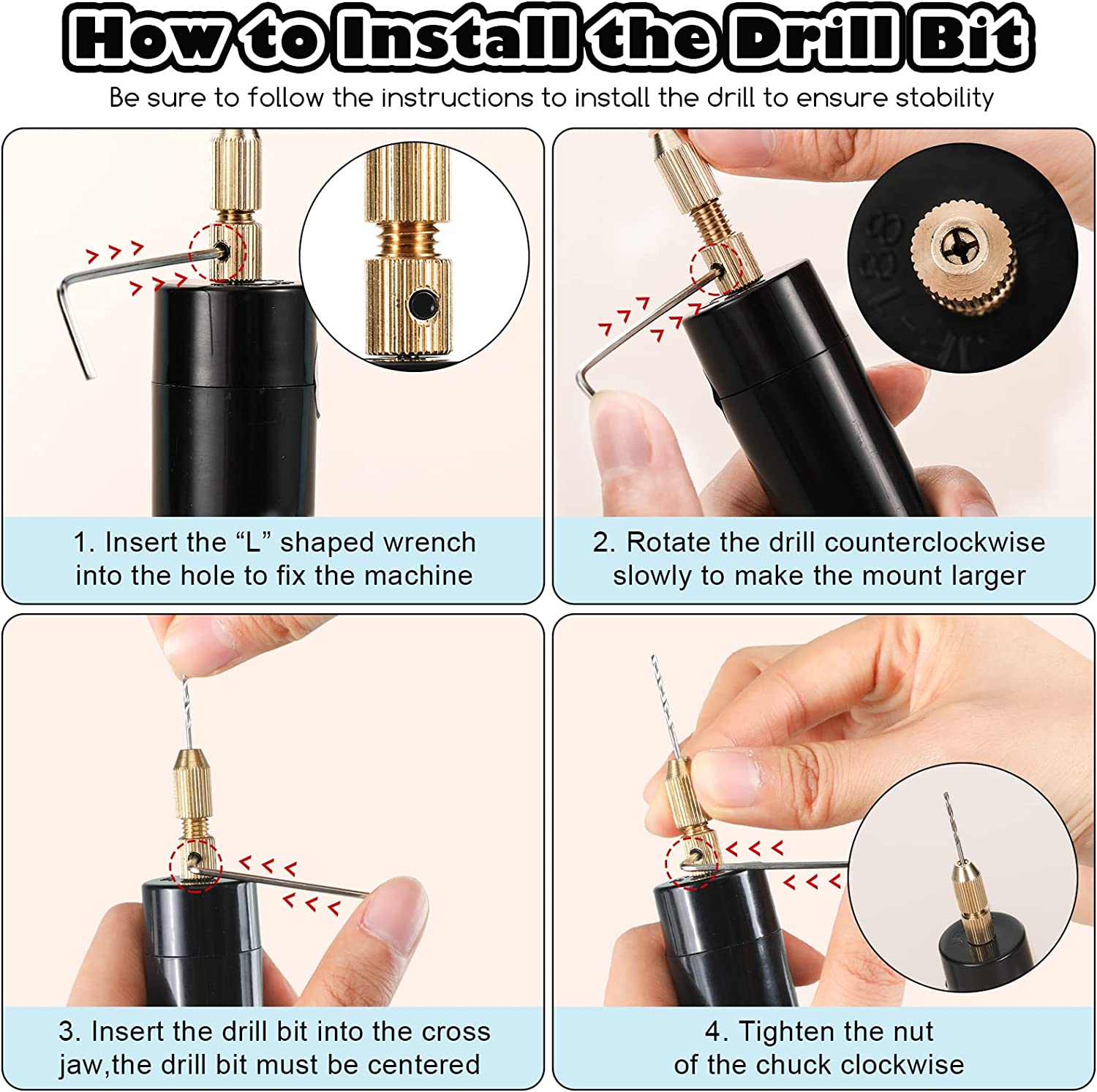 مجموعة مثقاب كهربائي صغير USB  - مراجعة Resin Art Drill Machine وسعره