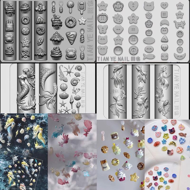 قوالب سيليكون ناعمة ثلاثية الأ - مراجعة Resin Art Template وسعره