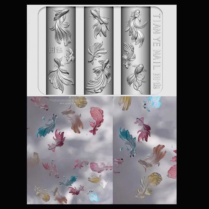 قوالب سيليكون ناعمة ثلاثية الأ - مراجعة Resin Art Template وسعره
