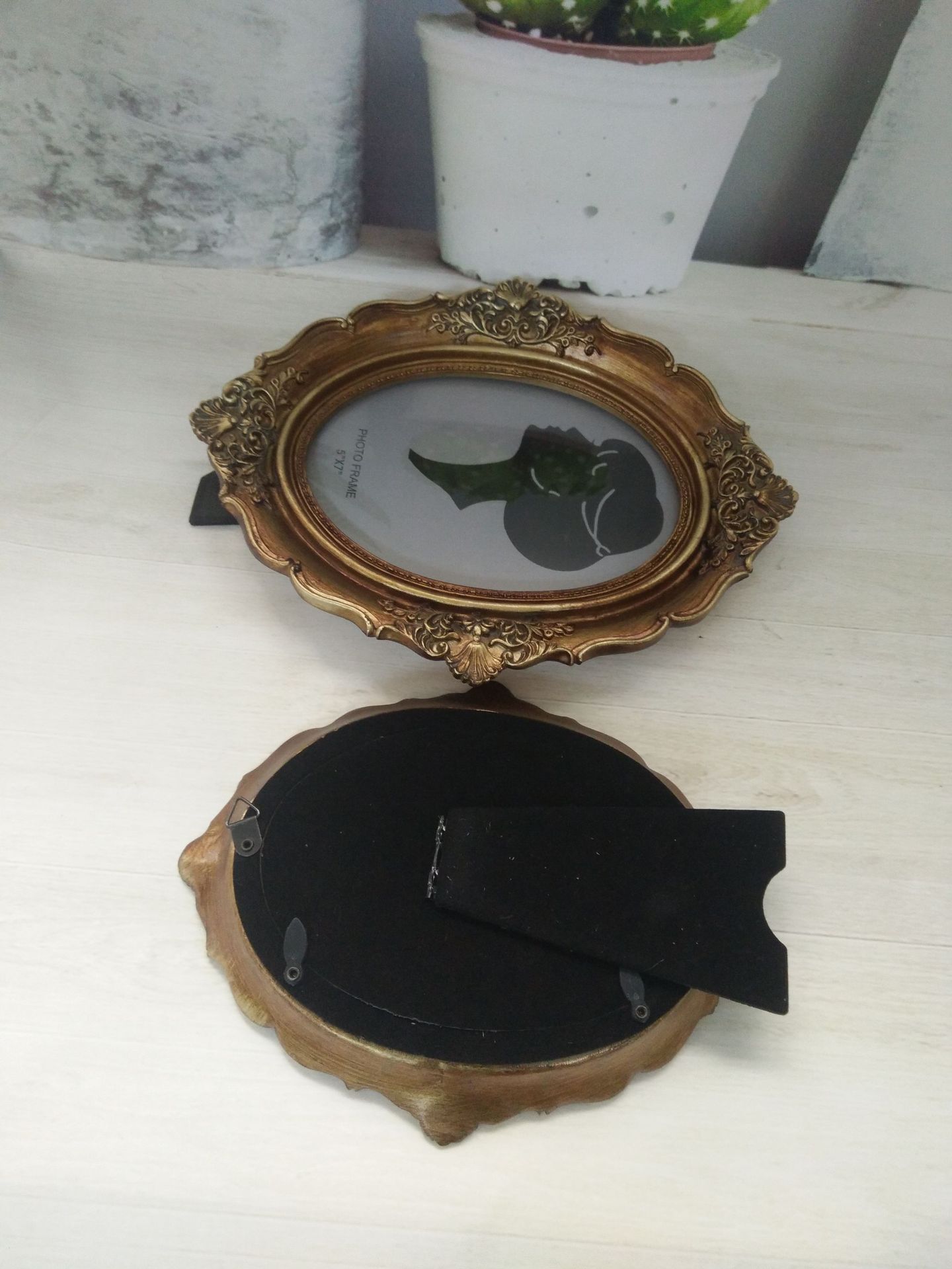البيضاوي الديكور إطار صور غرفة - مراجعة Resin Art Photo Frame وسعره