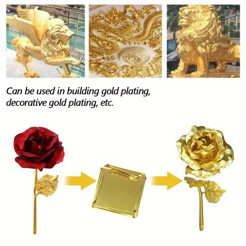 100 قطعة من ورق الذهب والفضة و - مراجعة Resin Art Gift For Wedding وسعره