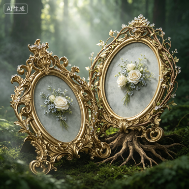 إطار صور بيضاوي ذهبي عتيق من ا - مراجعة Resin Art Gift For Wedding وسعره
