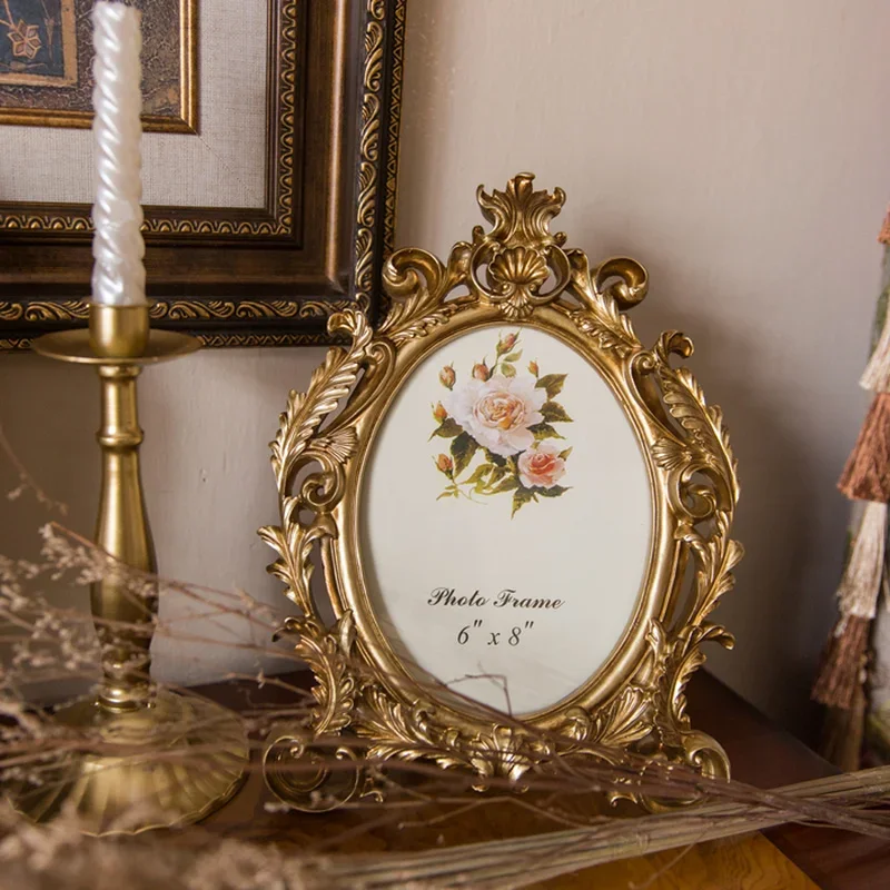 إطار صور بيضاوي ذهبي عتيق من ا - مراجعة Resin Art Gift For Wedding وسعره