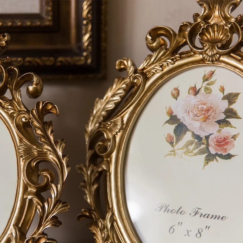 إطار صور بيضاوي ذهبي عتيق من ا - مراجعة Resin Art Gift For Wedding وسعره
