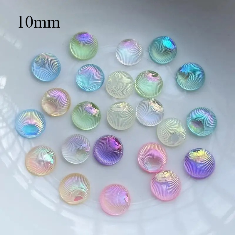 100 قطعة قذائف دائرية ثلاثية ا - مراجعة Resin Art Earrings Design وسعره