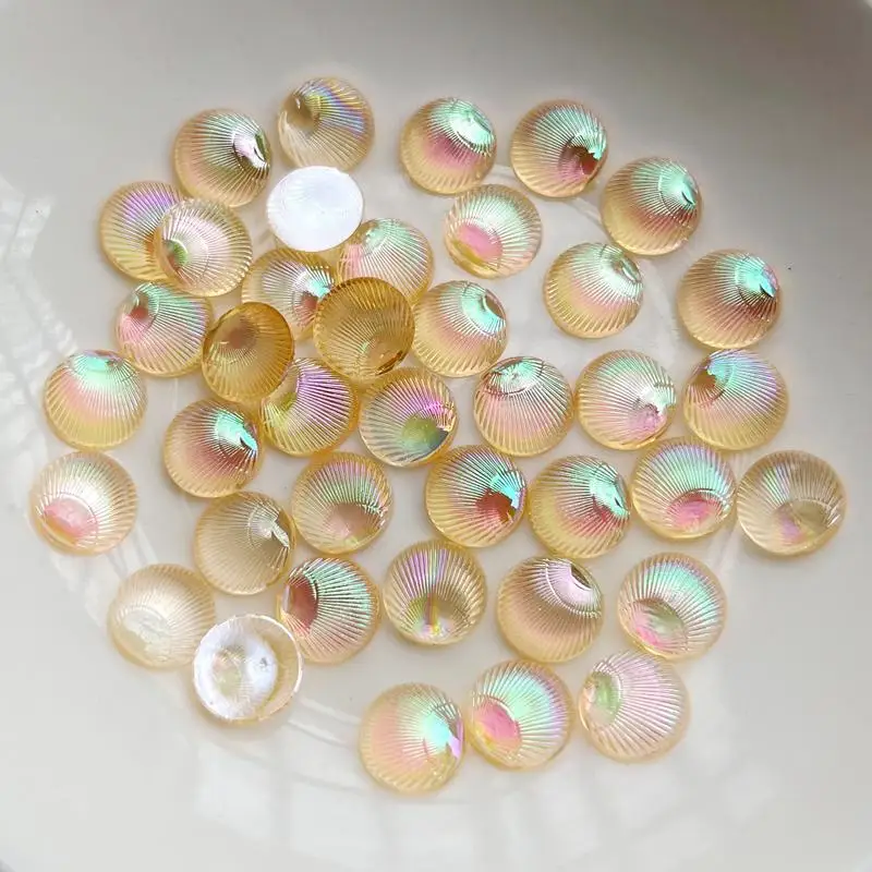 100 قطعة قذائف دائرية ثلاثية ا - مراجعة Resin Art Earrings Design وسعره